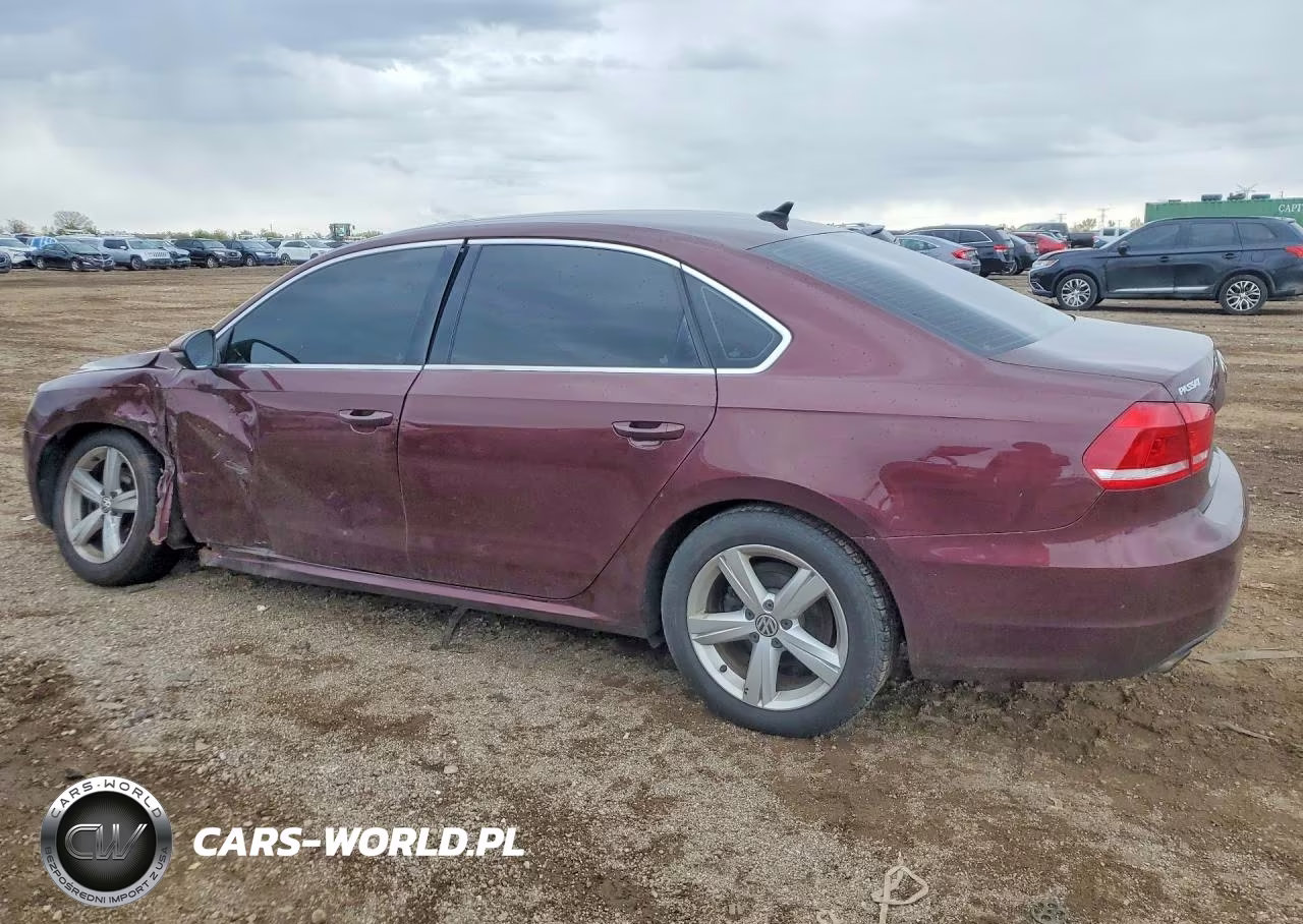 2012 Volkswagen Passat Se VIN:1VWBP7A34CC039826 - 2