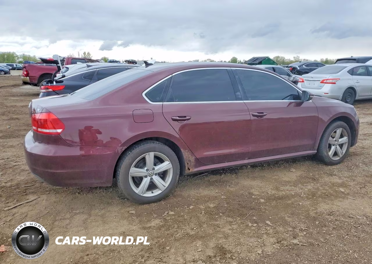 2012 Volkswagen Passat Se VIN:1VWBP7A34CC039826 - 3