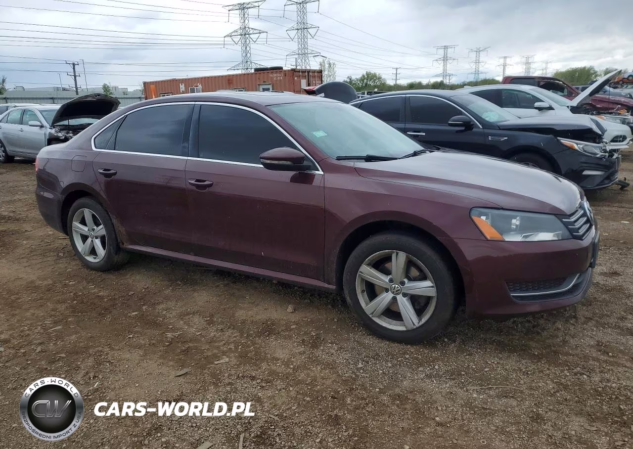 2012 Volkswagen Passat Se VIN:1VWBP7A34CC039826 - 4