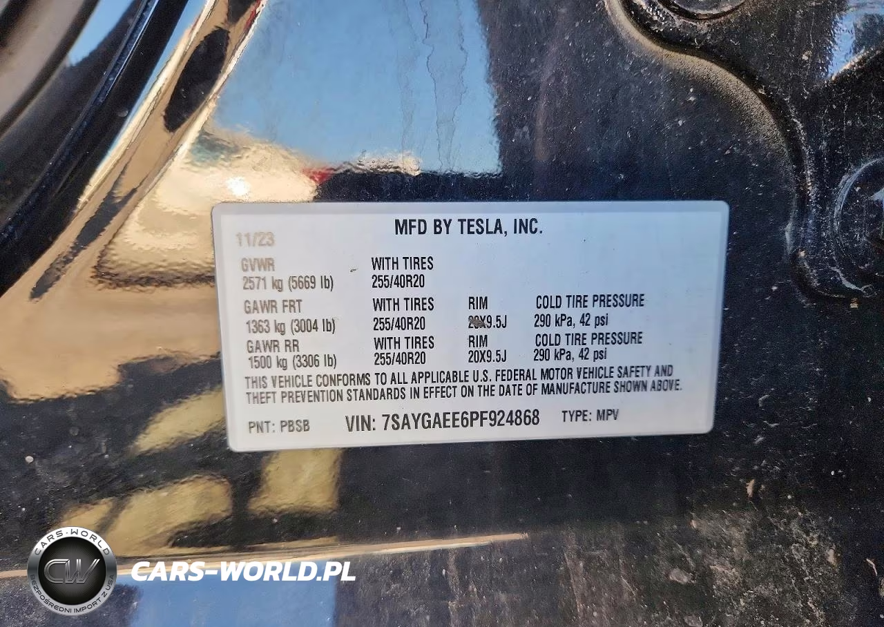 2023 Tesla Model Y VIN:7SAYGAEE6PF924868 - 12