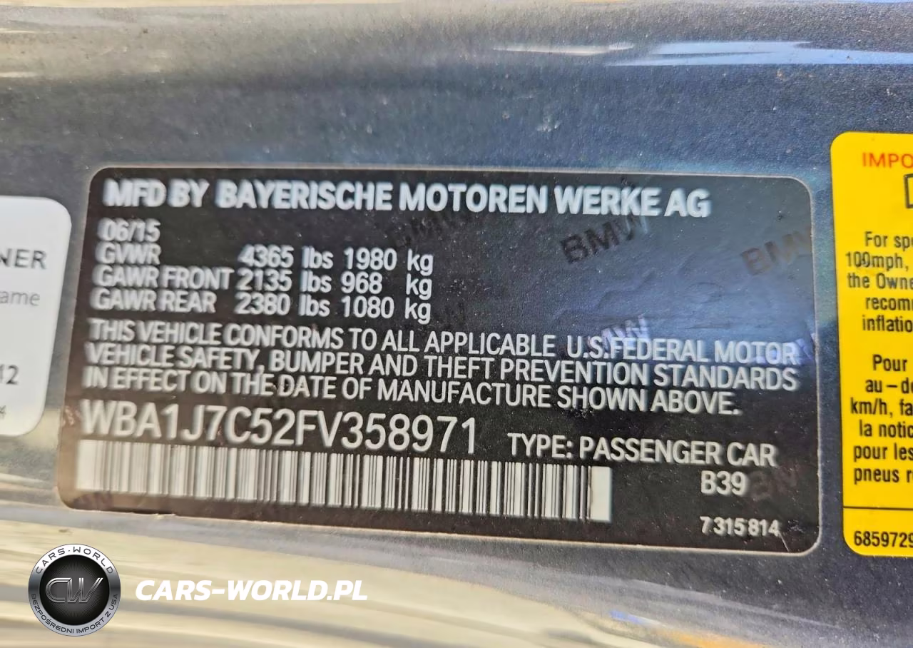 2015 BMW M235I VIN:WBA1J7C52FV358971 - 12