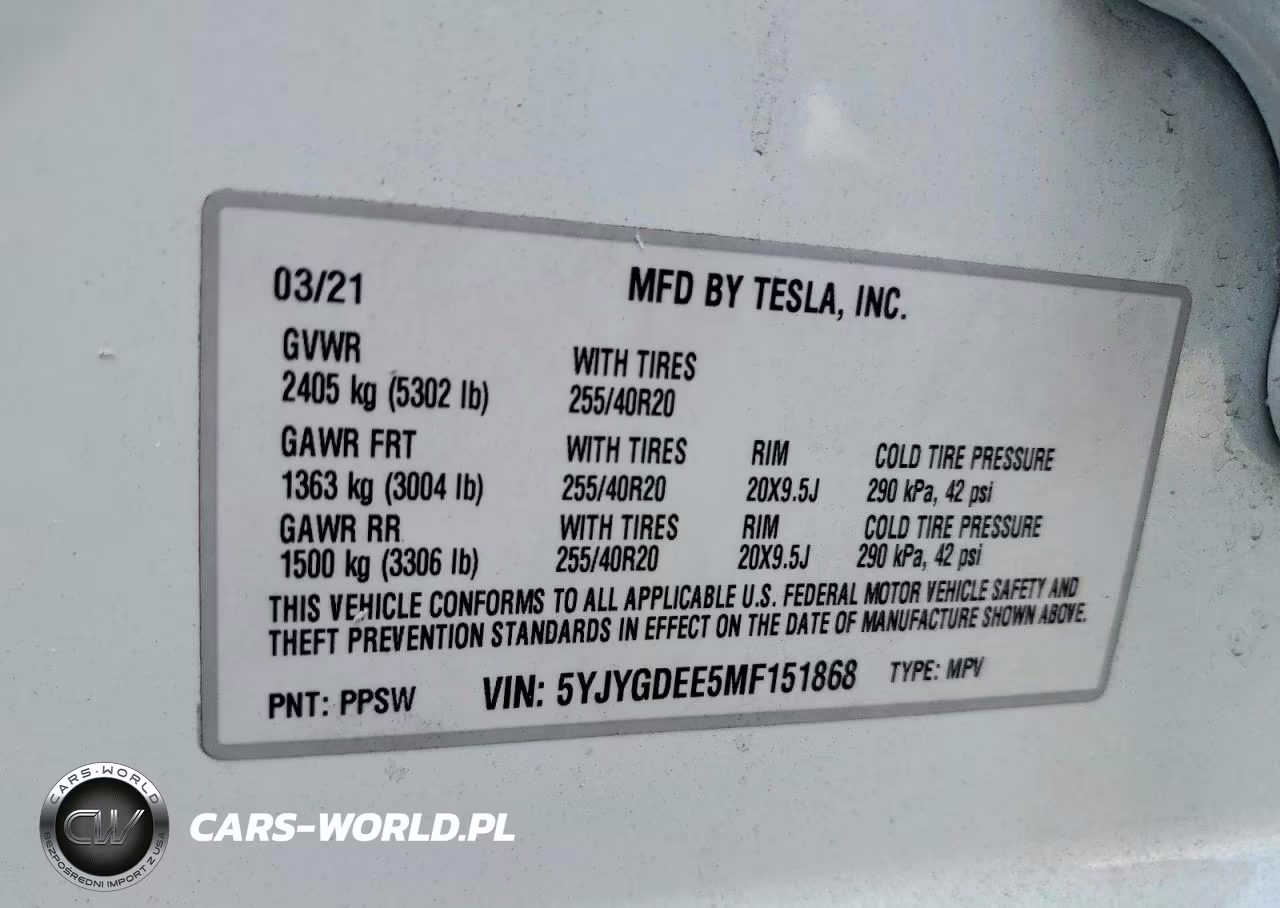 2021 Tesla Model Y VIN:5YJYGDEE5MF151868 - 12