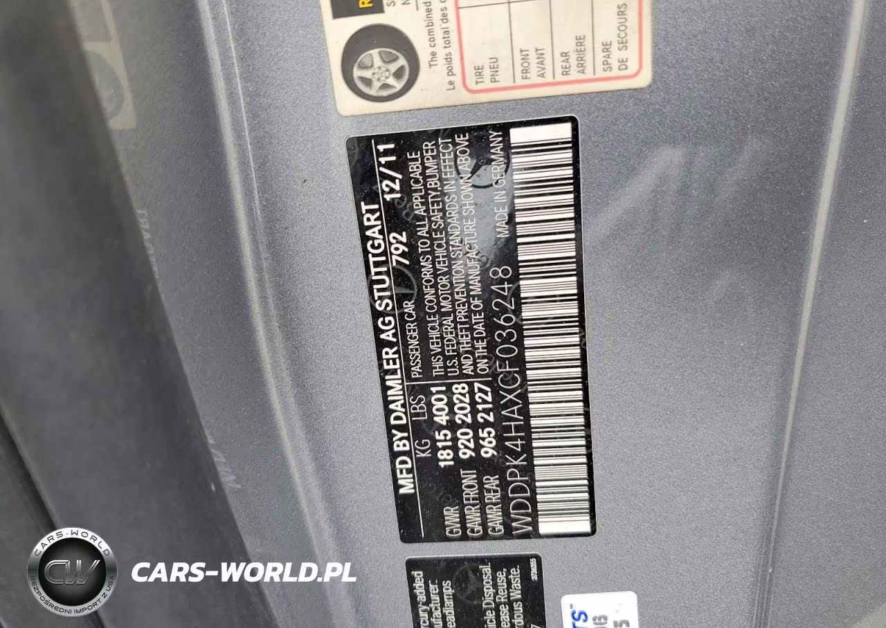 2012 Mercedes-Benz Slk 250 VIN:WDDPK4HAXCF036248 - 13