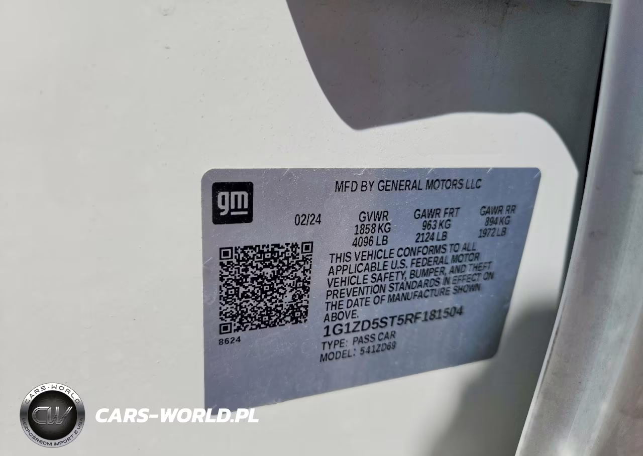 2024 Chevrolet Malibu Lt VIN:1G1ZD5ST5RF181504 - 12