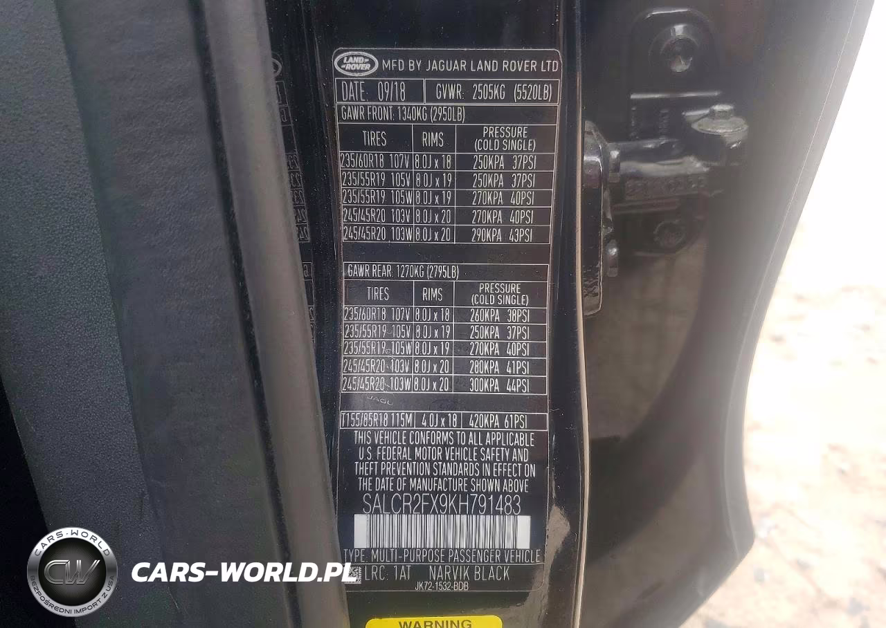 2019 Land Rover Discovery Sport Hse VIN:SALCR2FX9KH791483 - 13