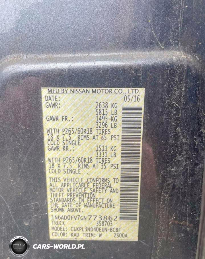 2016 Nissan Frontier Sv VIN:1N6AD0FV7GN773862 - 10