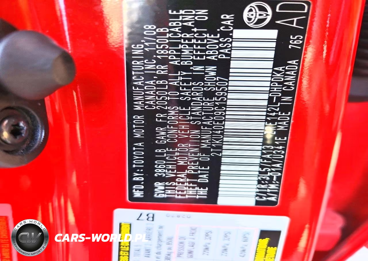 2009 Toyota Matrix Base VIN:2T1KU40E09C159507 - 13