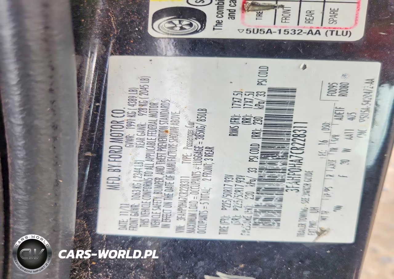 2012 Ford Fusion Se VIN:3FAHP0HA7CR228311 - 12