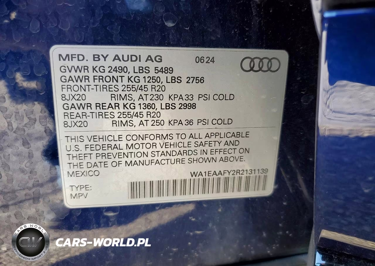 2024 Audi Q5 Premium Plus 45 VIN:WA1EAAFY2R2131139 - 13