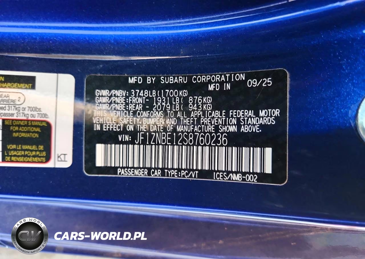 2025 Toyota Gr 86 Premium VIN:JF1ZNBE12S8760236 - 12