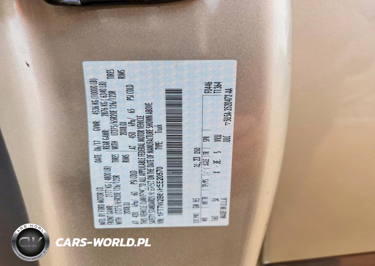 2017 Ford F250 Super Duty VIN:1FT7W2B61HEE20570 - 12
