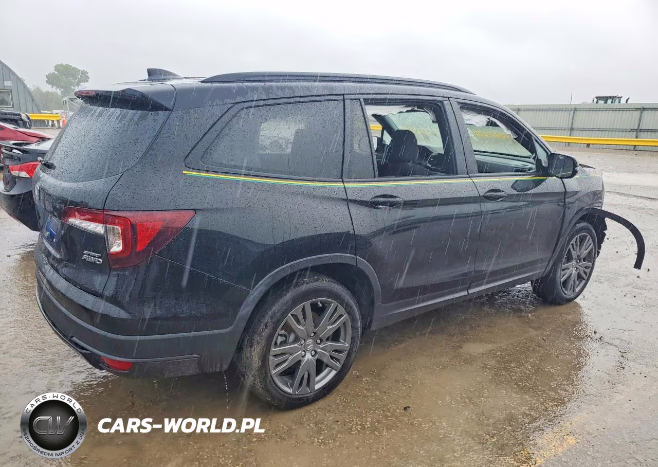 2022 Honda Pilot Sport VIN:5FNYF6H36NB086944 - 3