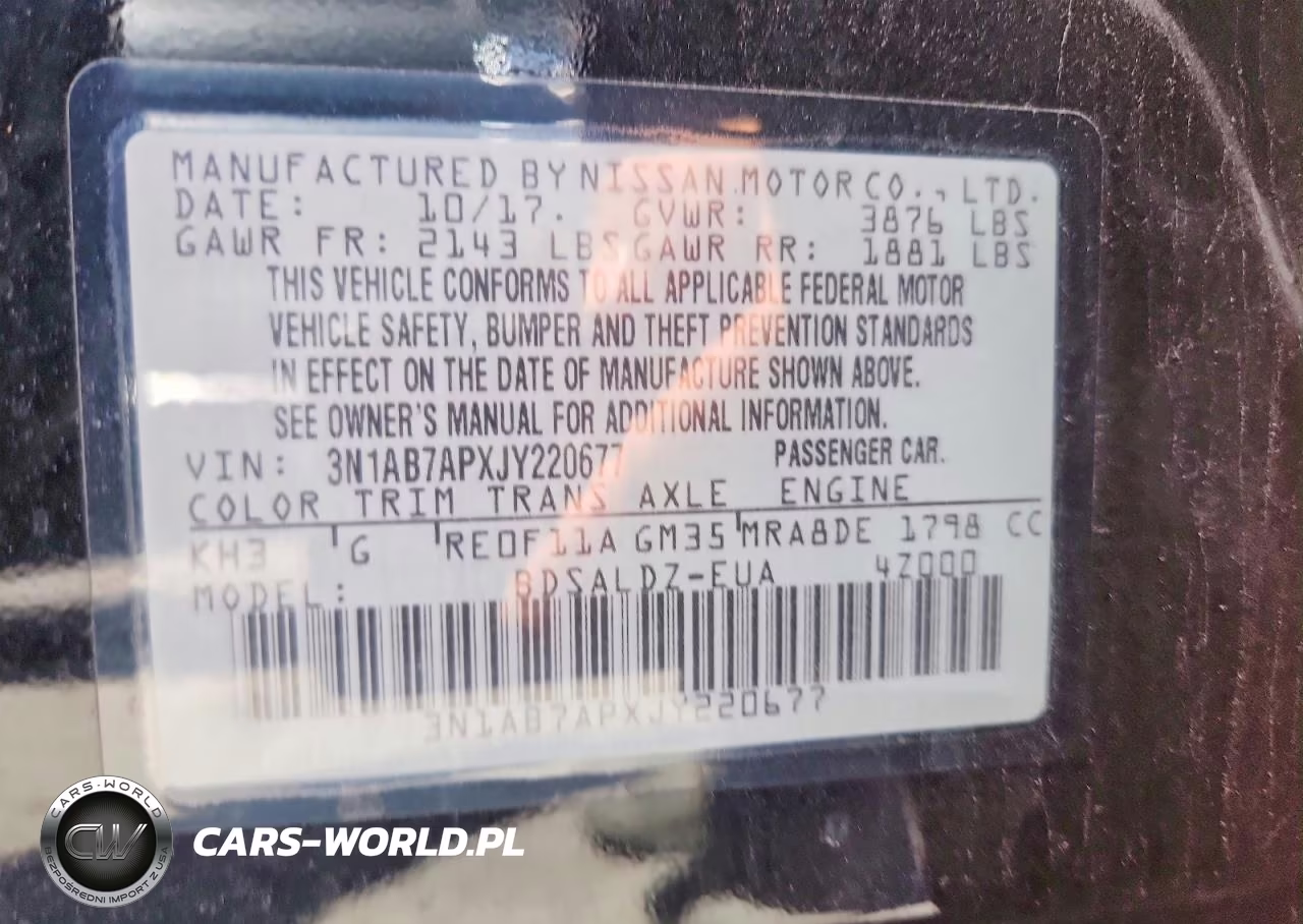 2018 Nissan Sentra Sv VIN:3N1AB7APXJY220677 - 12