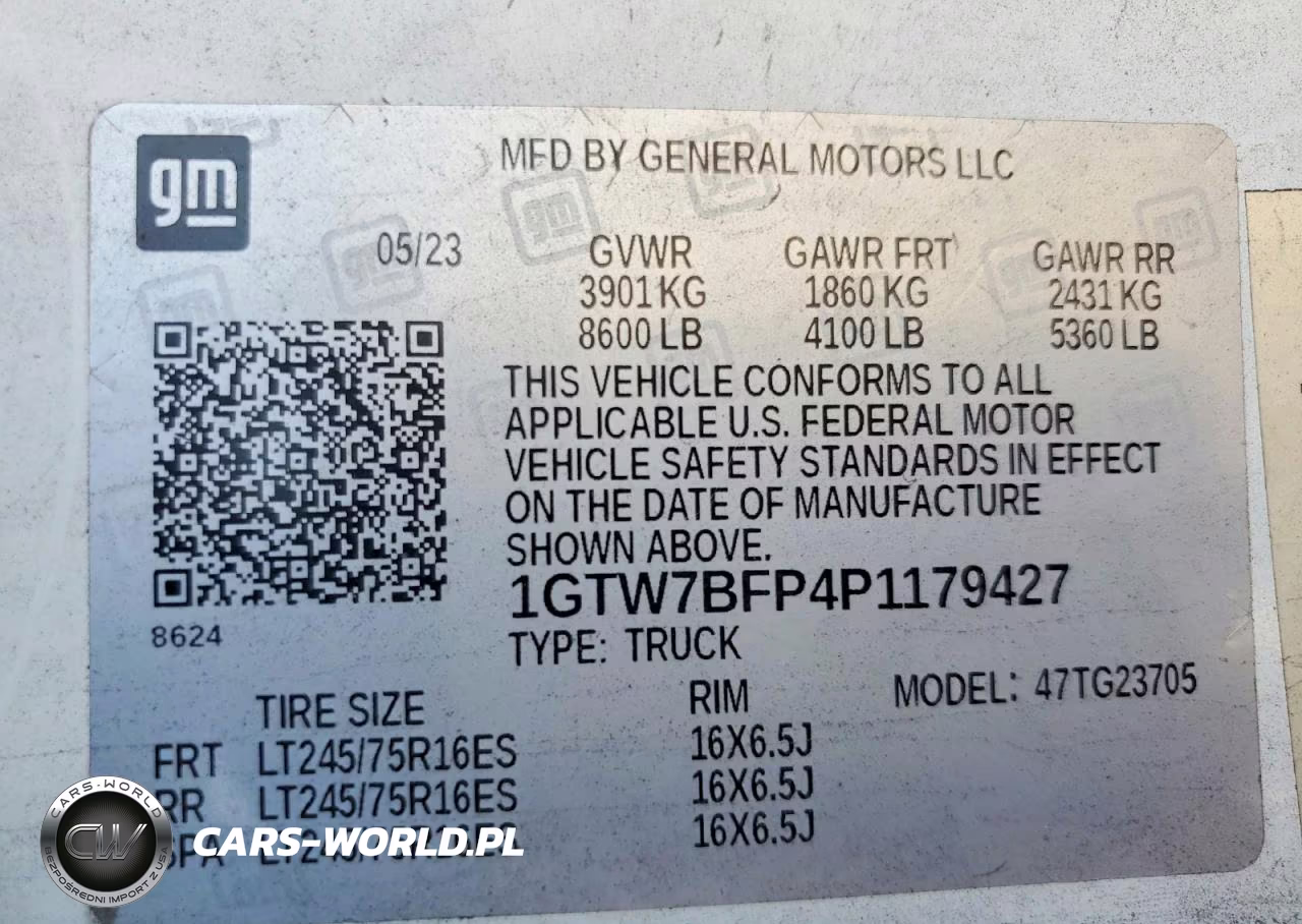 2023 GMC Savana G2500 Utility - Service Van VIN:1GTW7BFP4P1179427 - 13