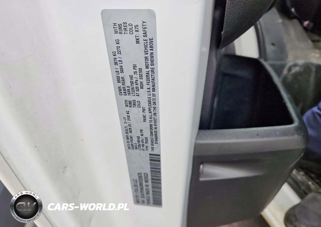 2021 Ram Promaster 1500 1500 Standard VIN:3C6LRVNG8ME533675 - 13