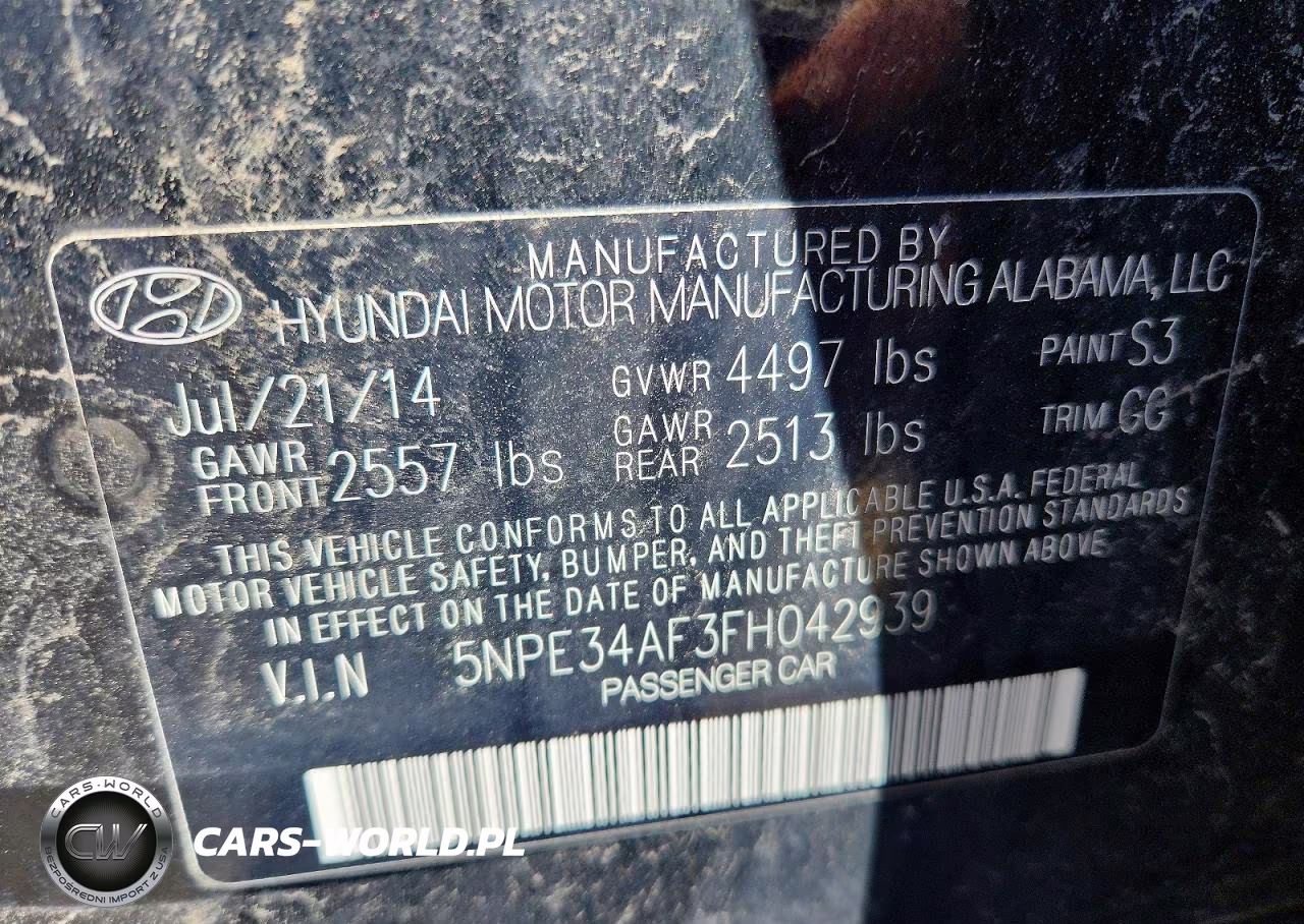 2015 Hyundai Sonata Sport VIN:5NPE34AF3FH042939 - 12