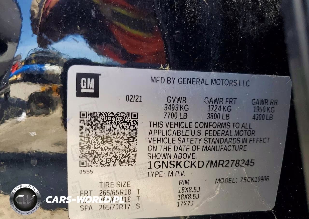 2021 Chevrolet Suburban 4Wd Lt VIN:1GNSKCKD7MR278245 - 13