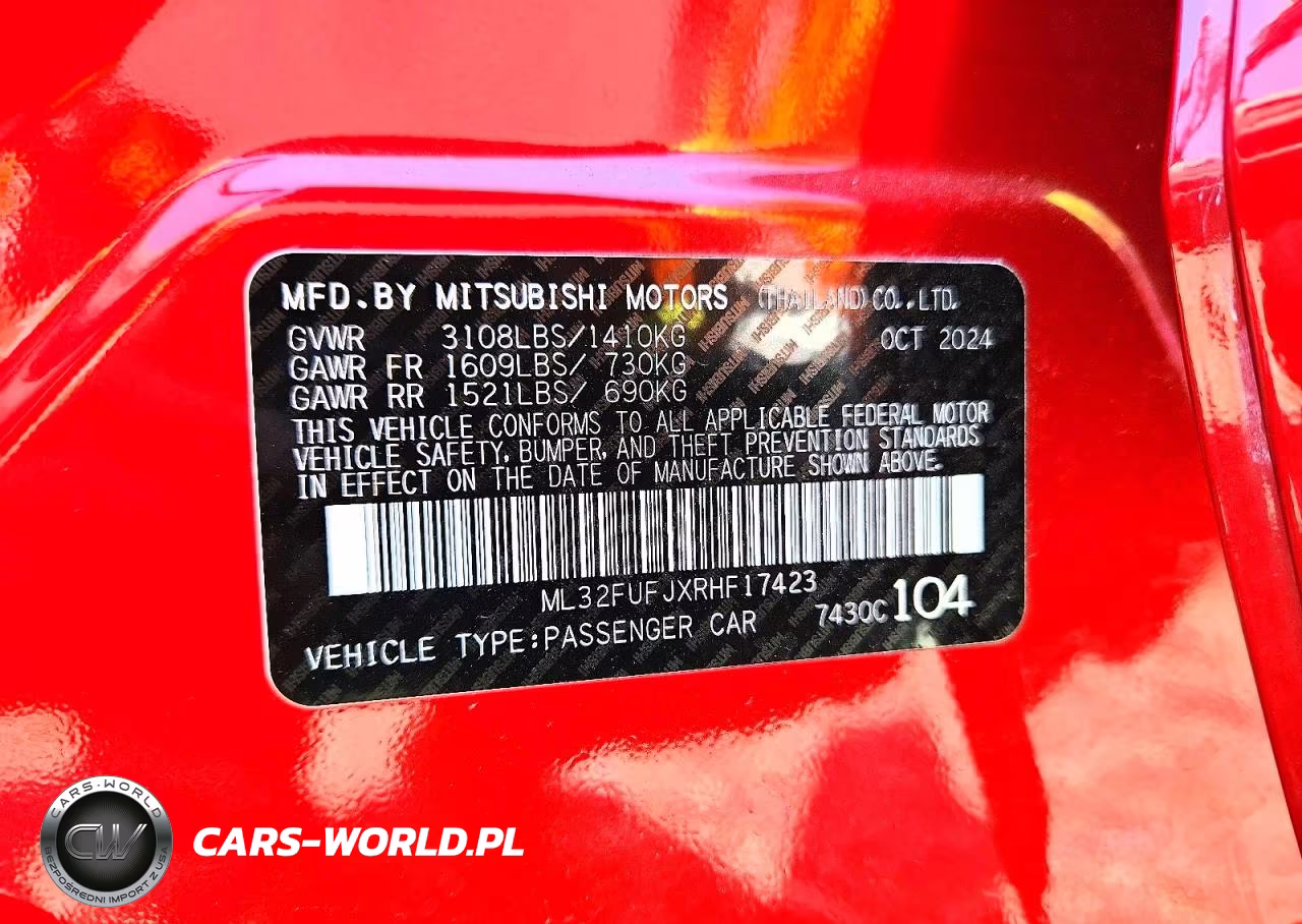 2024 Mitsubishi Mirage G4 Es VIN:ML32FUFJXRHF17423 - 12