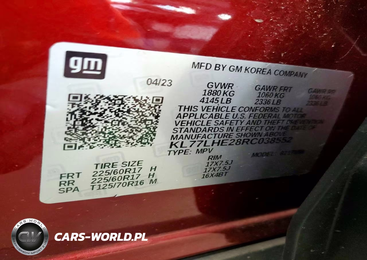 2024 Chevrolet Trax 1Lt VIN:KL77LHE28RC038552 - 13