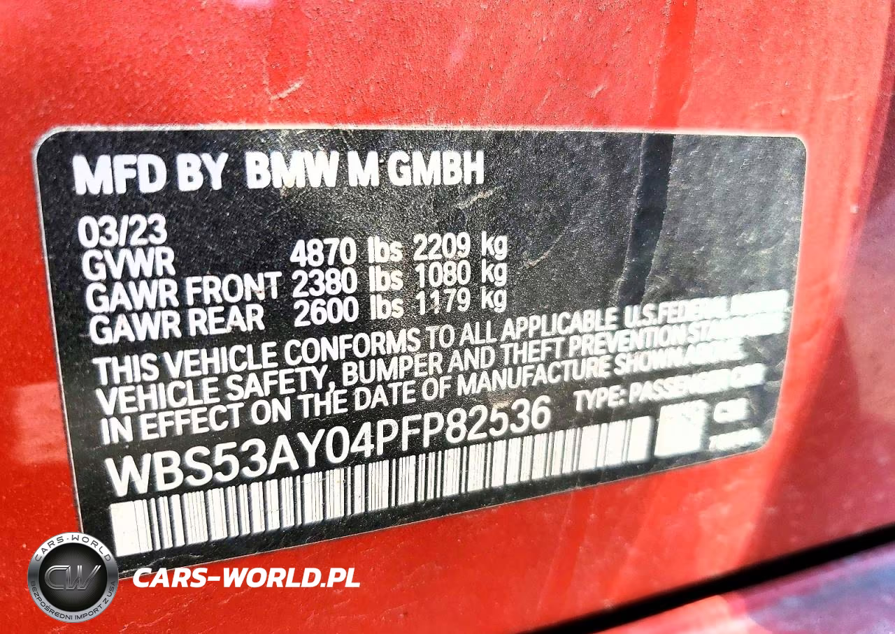 2023 BMW M3 VIN:WBS53AY04PFP82536 - 12