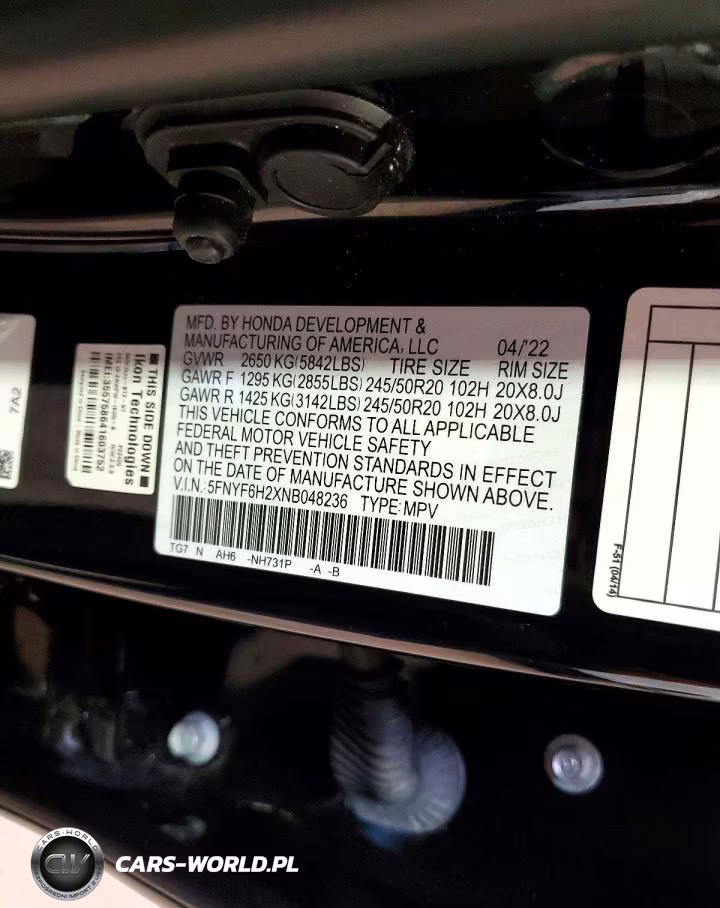 2022 Honda Pilot VIN:5FNYF6H2XNB048236 - 13
