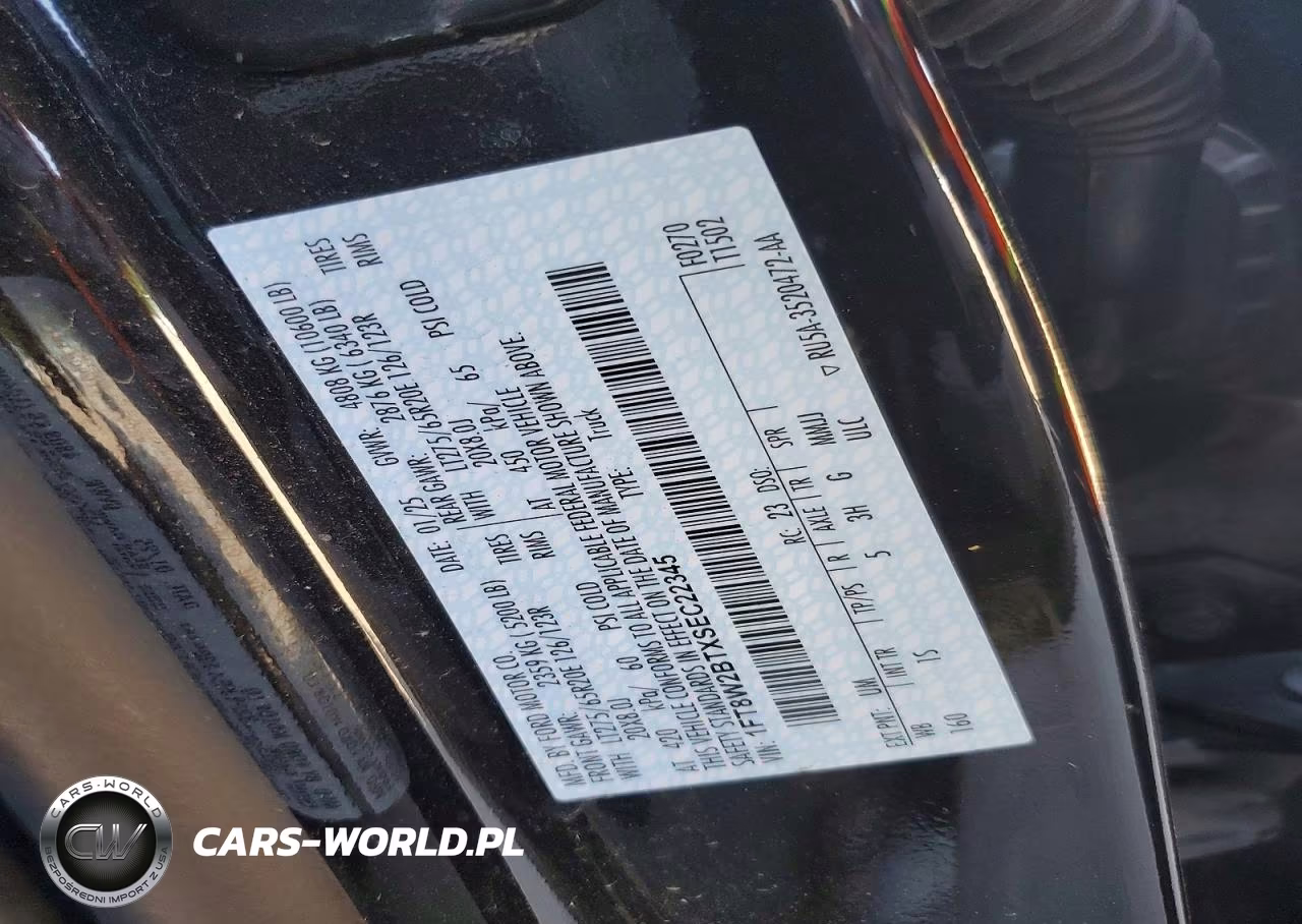 2025 Ford F250 Super Duty VIN:1FT8W2BTXSEC22345 - 12