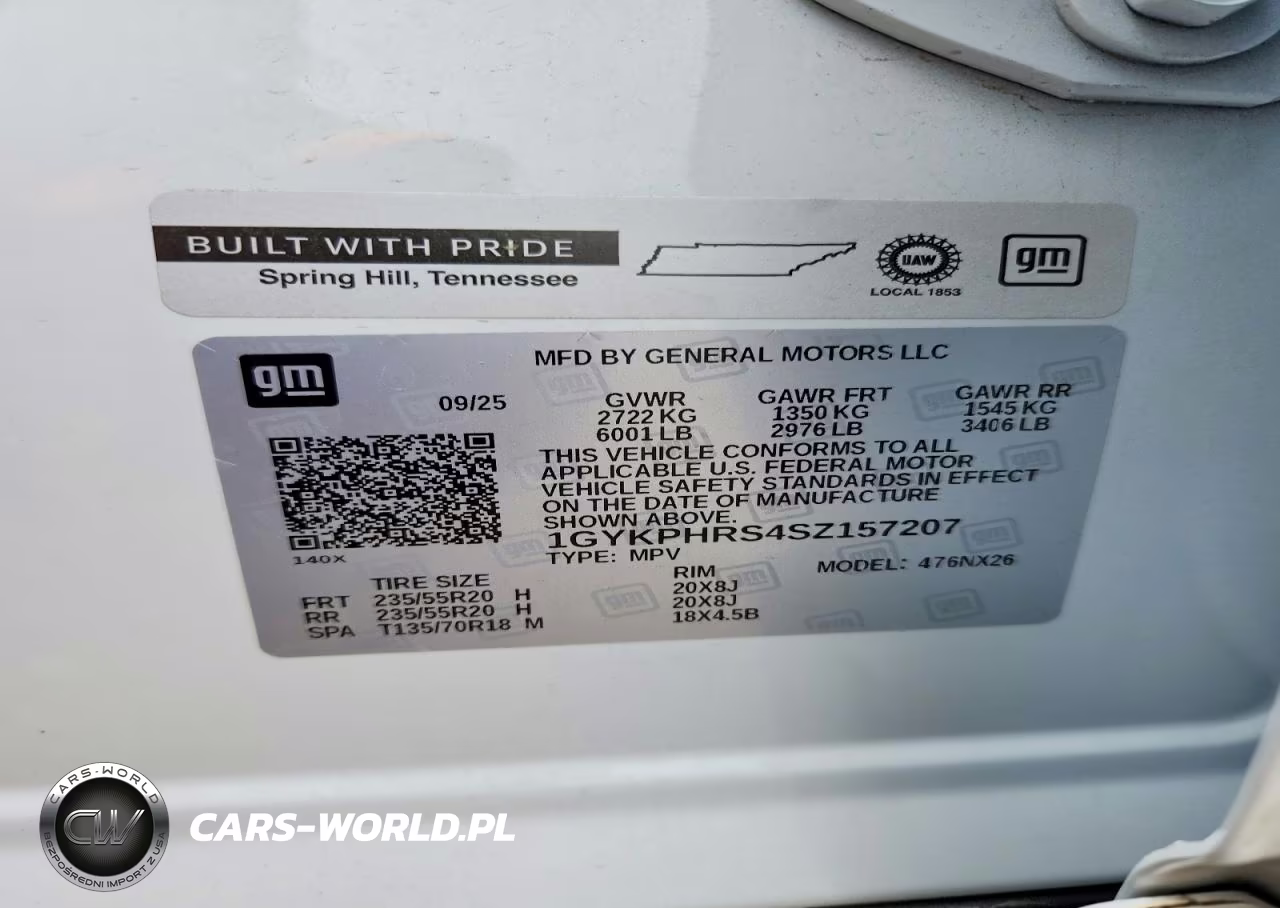 2025 Cadillac Xt6 Sport Platinum VIN:1GYKPHRS4SZ157207 - 13