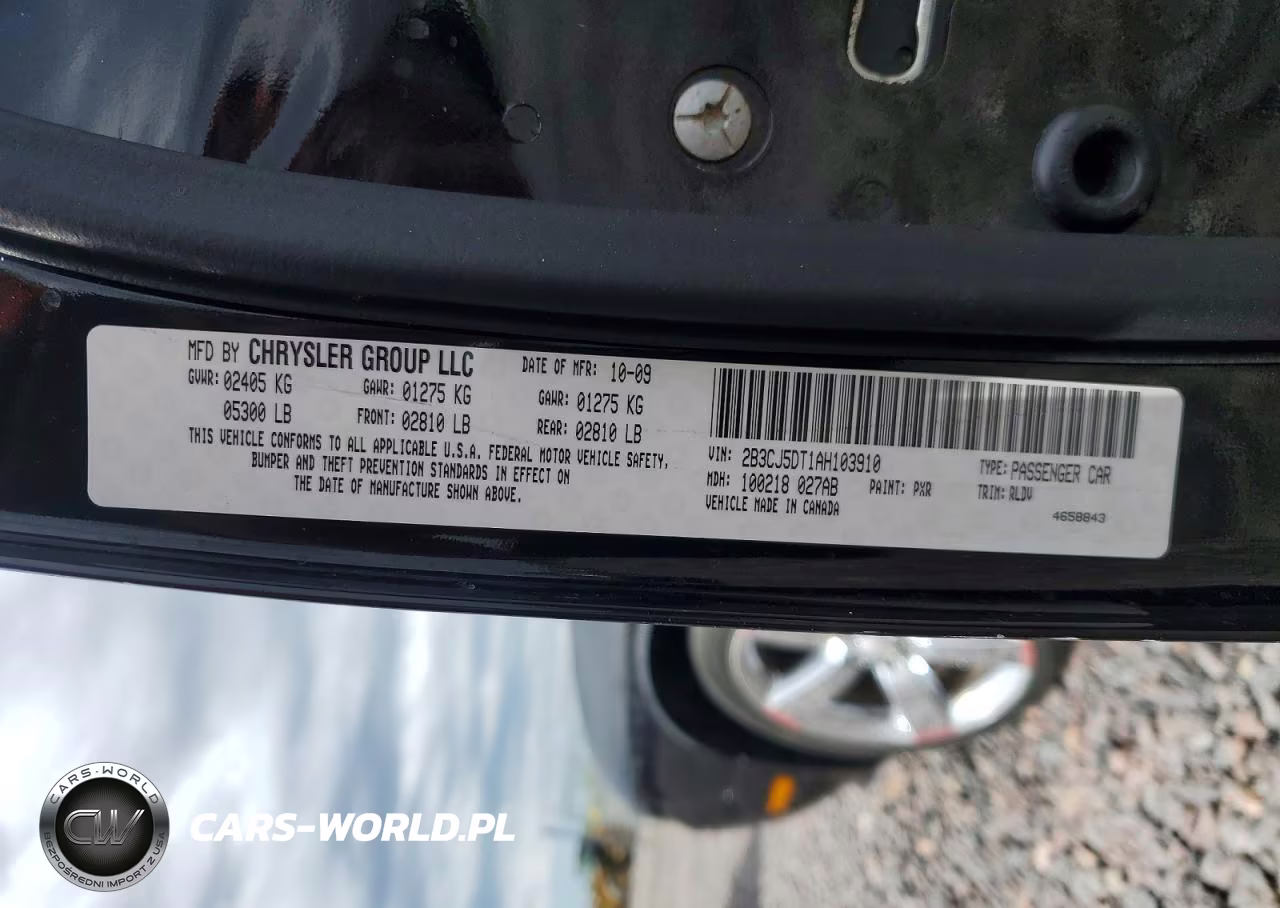 2010 Dodge Challenger R VIN:2B3CJ5DT1AH103910 - 12