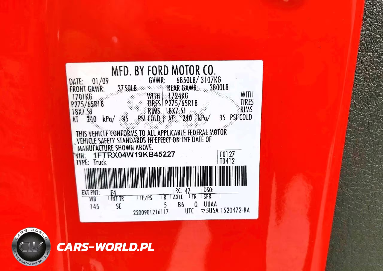 2009 Ford F150 Super Cab VIN:1FTRX04W19KB45227 - 12