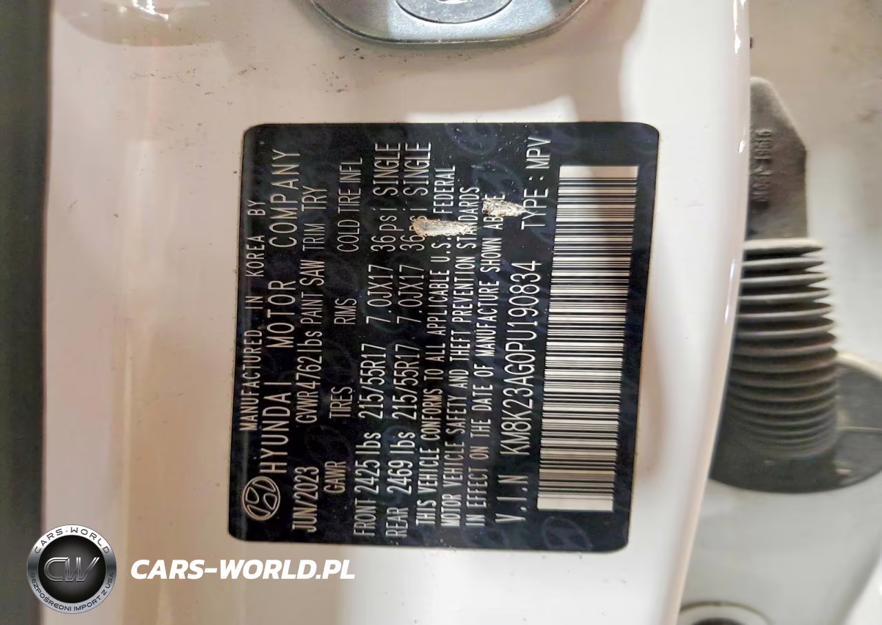 2023 Hyundai Kona Se VIN:KM8K23AG0PU190834 - 14