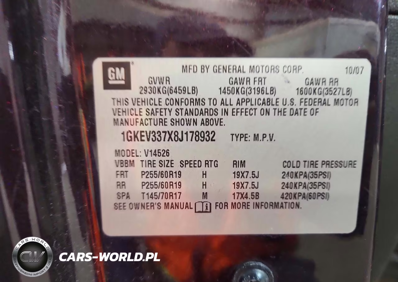 2008 GMC Acadia Slt-2 VIN:1GKEV337X8J178932 - 13