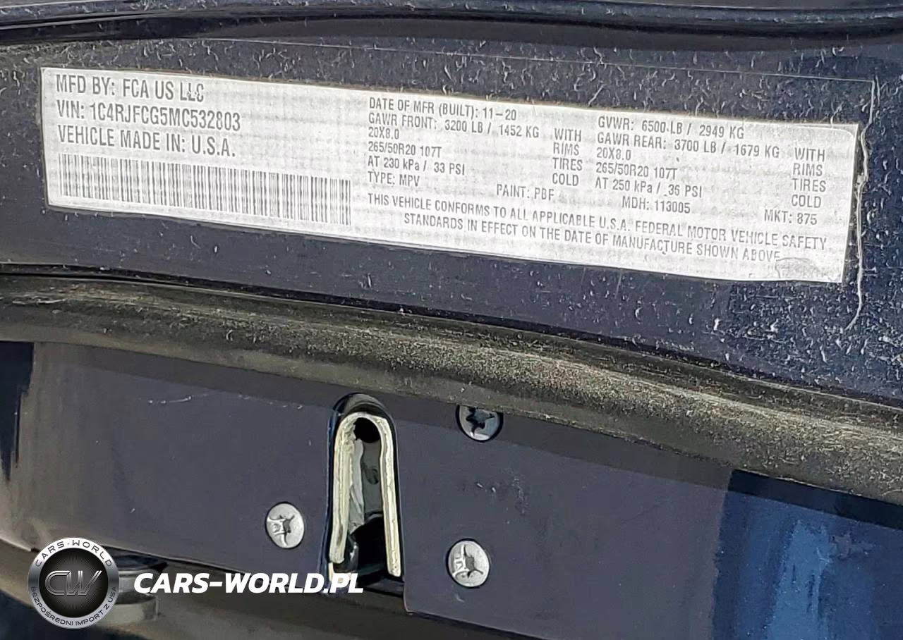 2021 Jeep Grand Cherokee Overland VIN:1C4RJFCG5MC532803 - 13