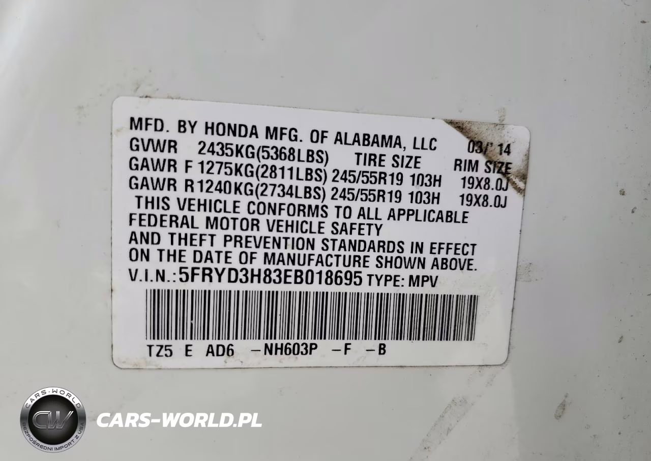 2014 Acura Mdx Advance VIN:5FRYD3H83EB018695 - 13
