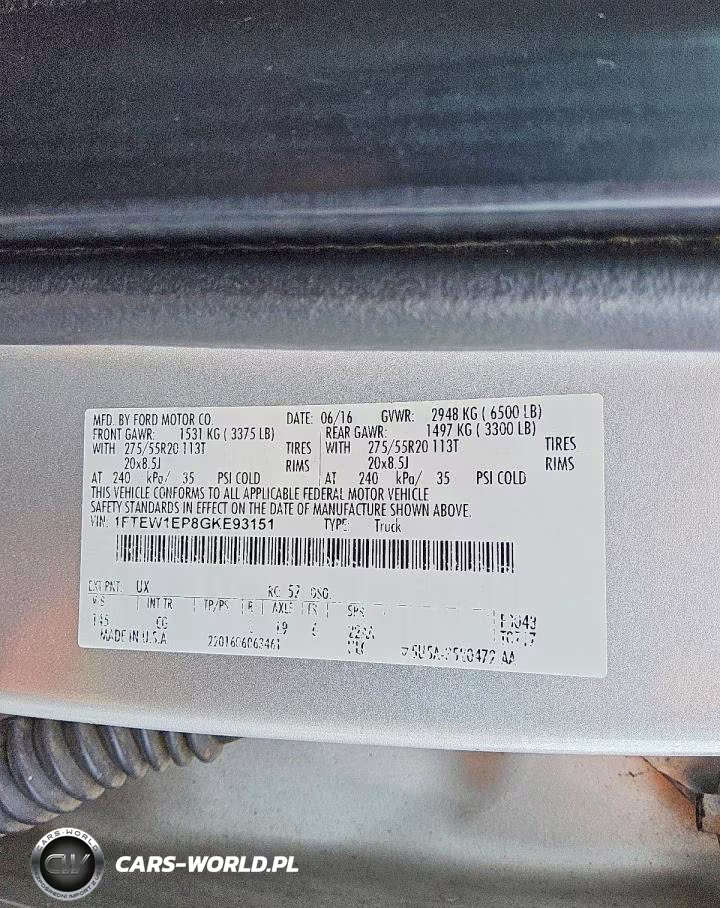 2016 Ford F150 Supercrew VIN:1FTEW1EP8GKE93151 - 12