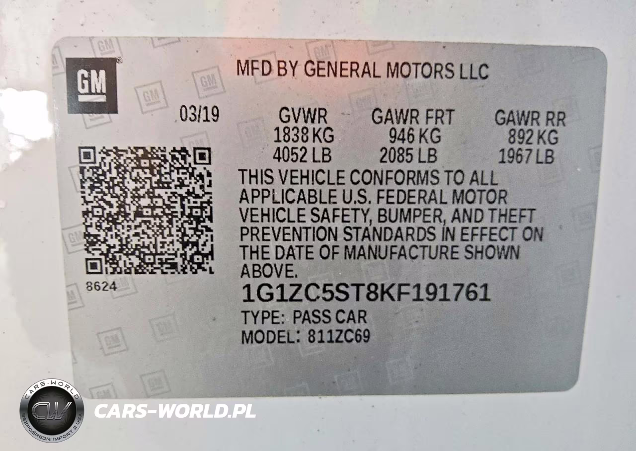 2019 Chevrolet Malibu Ls VIN:1G1ZC5ST8KF191761 - 12