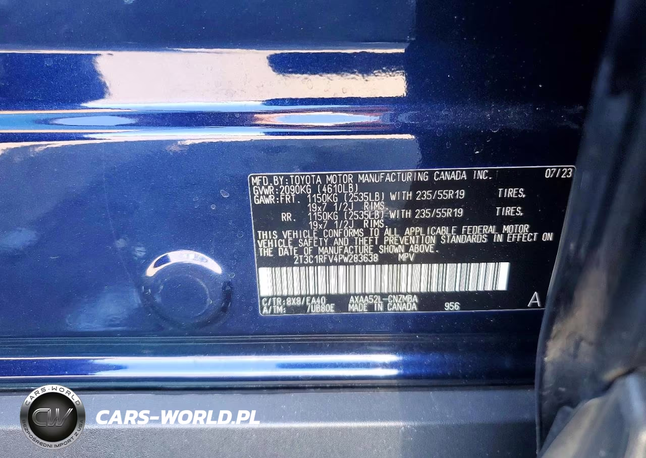 2023 Toyota Rav4 Xle Premium VIN:2T3C1RFV4PW283638 - 13