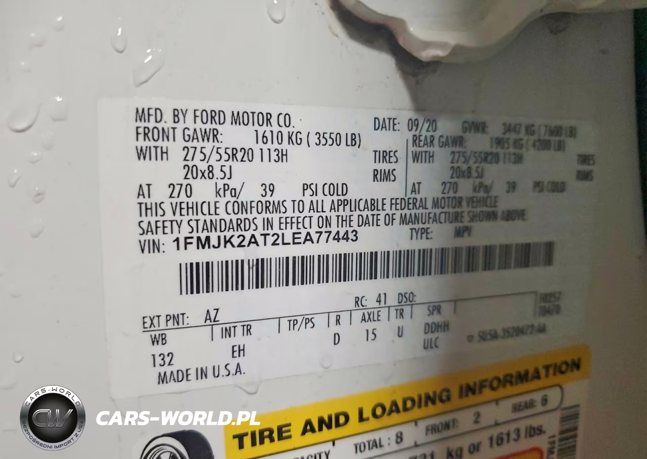2020 Ford Expedition Max Limited VIN:1FMJK2AT2LEA77443 - 13