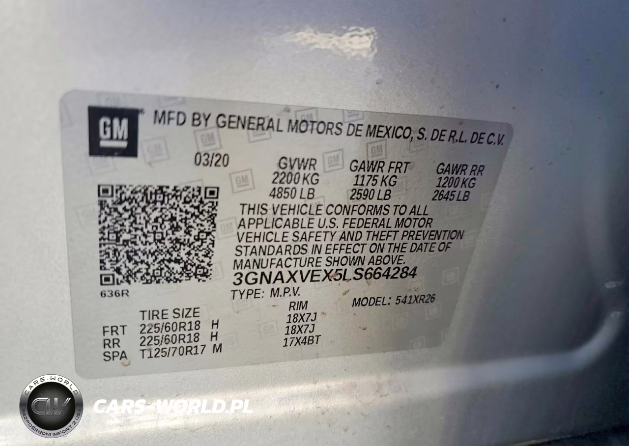 2020 Chevrolet Equinox Lt VIN:3GNAXVEX5LS664284 - 13