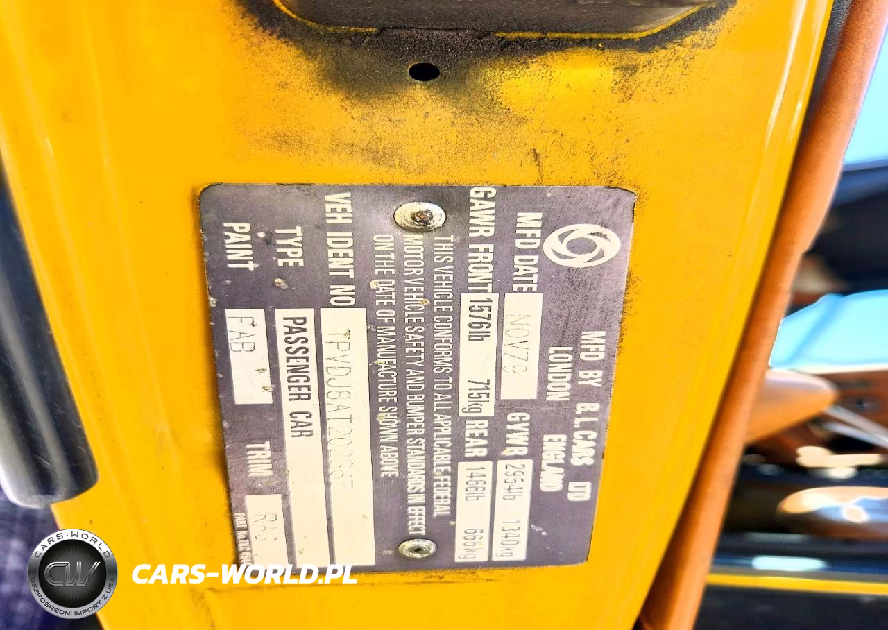 1980 Triumph Car Tr 7 VIN:TPVDJ8AT202367 - 12