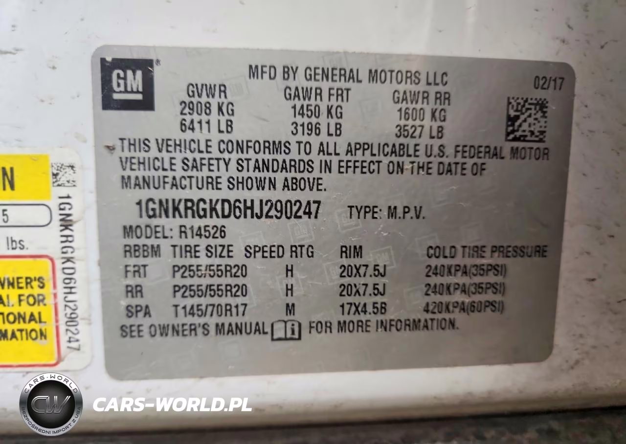 2017 Chevrolet Traverse Lt VIN:1GNKRGKD6HJ290247 - 13