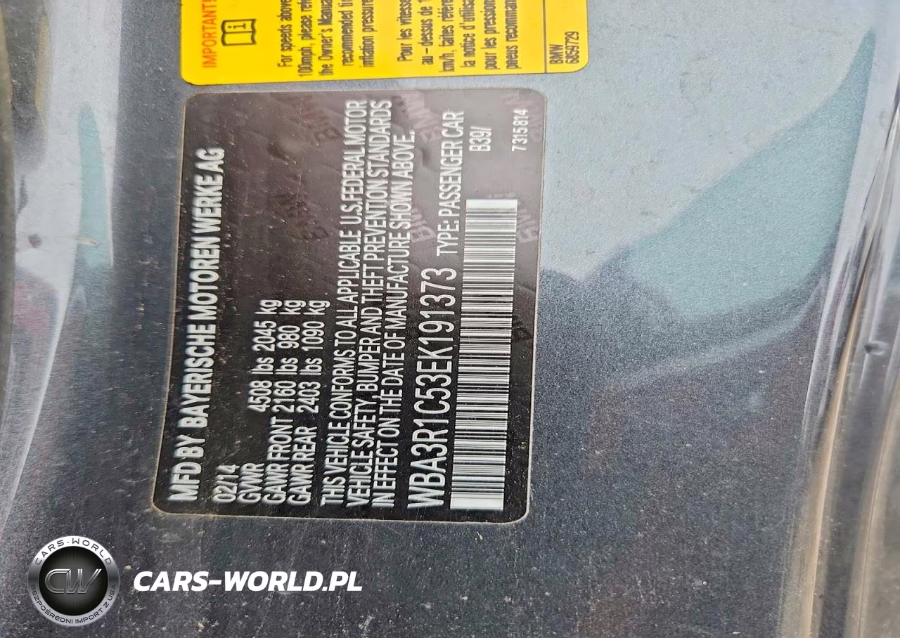 2014 BMW 435 I VIN:WBA3R1C53EK191373 - 12