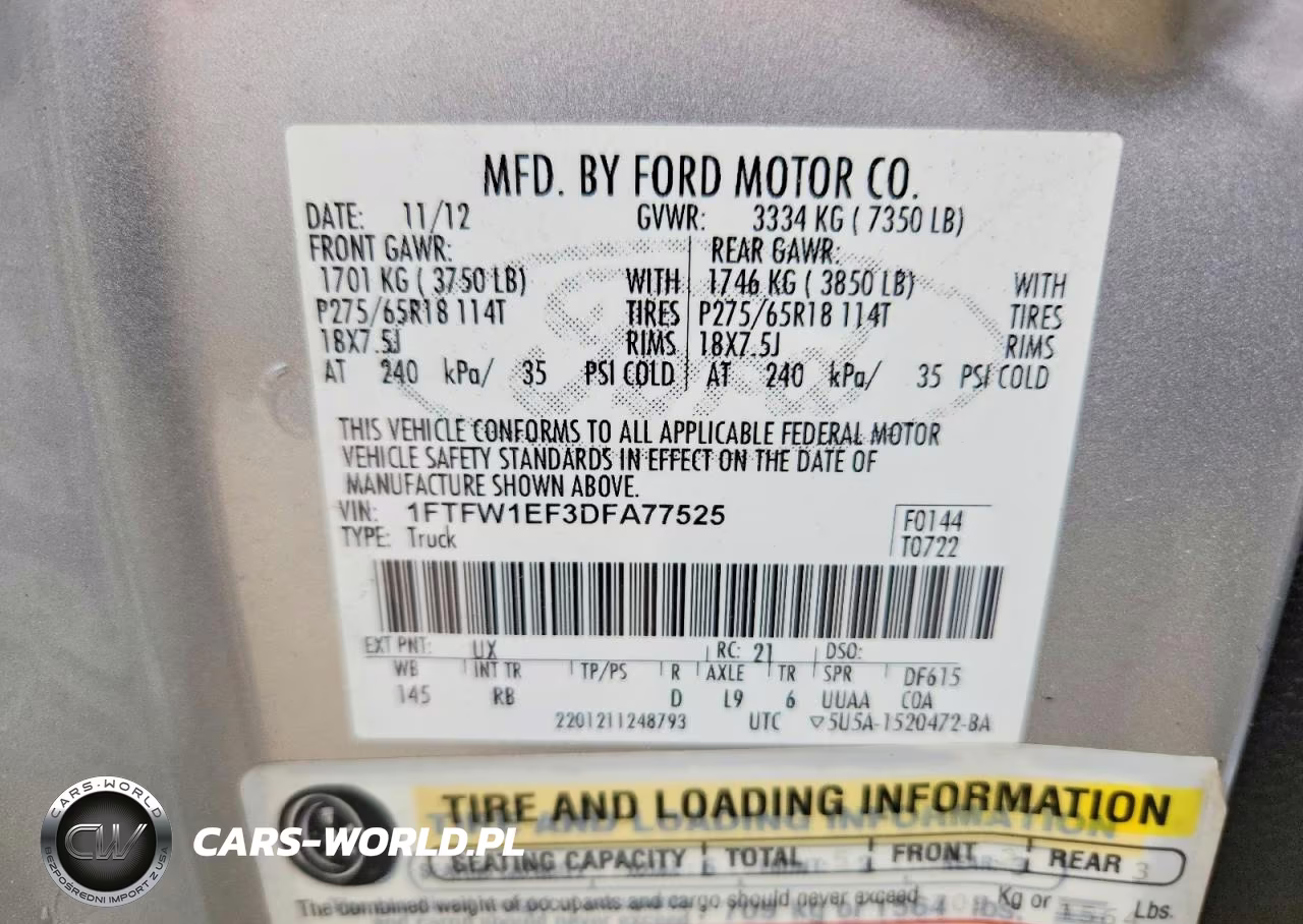 2013 Ford F150 Supercrew VIN:1FTFW1EF3DFA77525 - 13