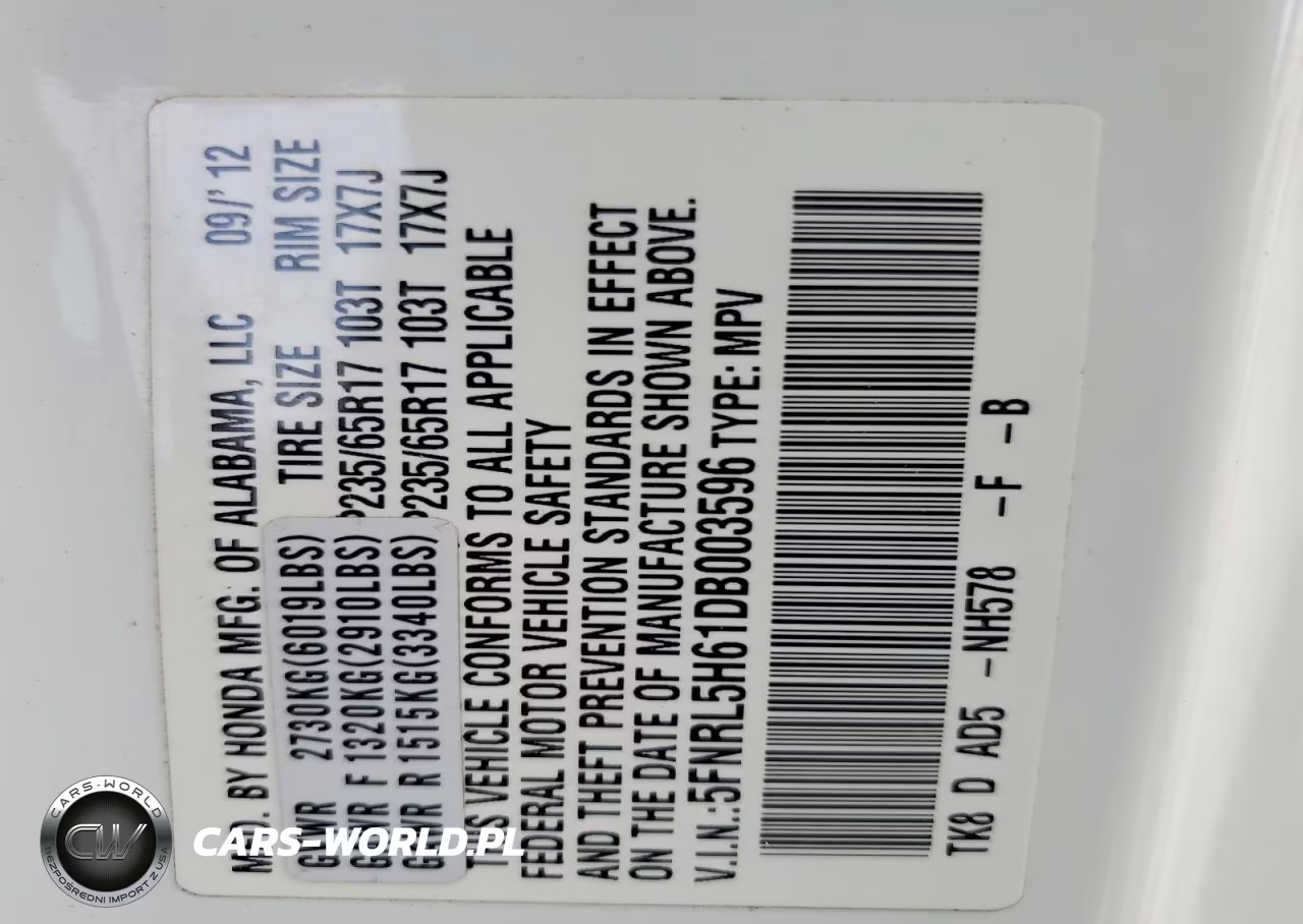 2013 Honda Odyssey Exl VIN:5FNRL5H61DB003596 - 13