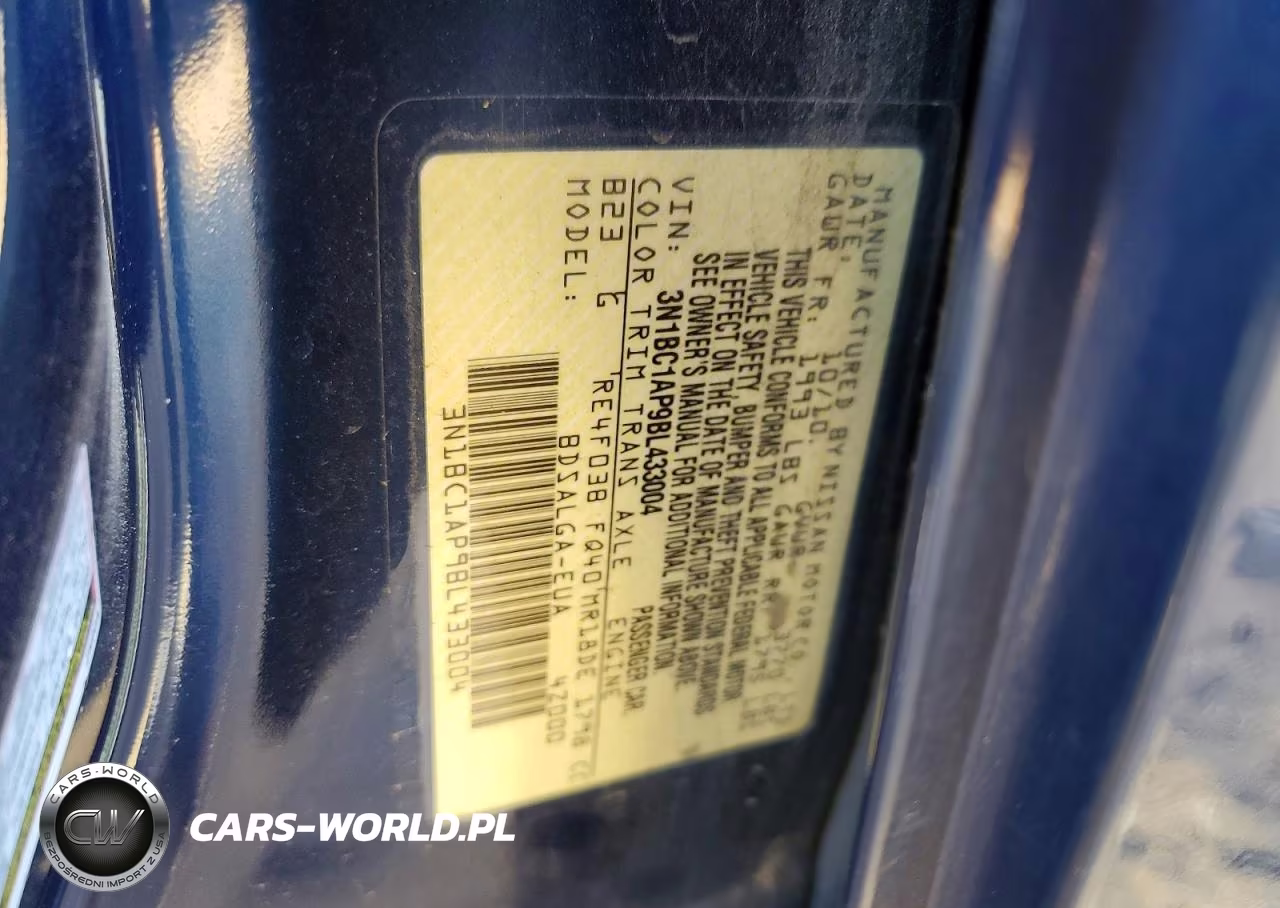 2011 Nissan Versa 1.8 S VIN:3N1BC1AP9BL433004 - 12