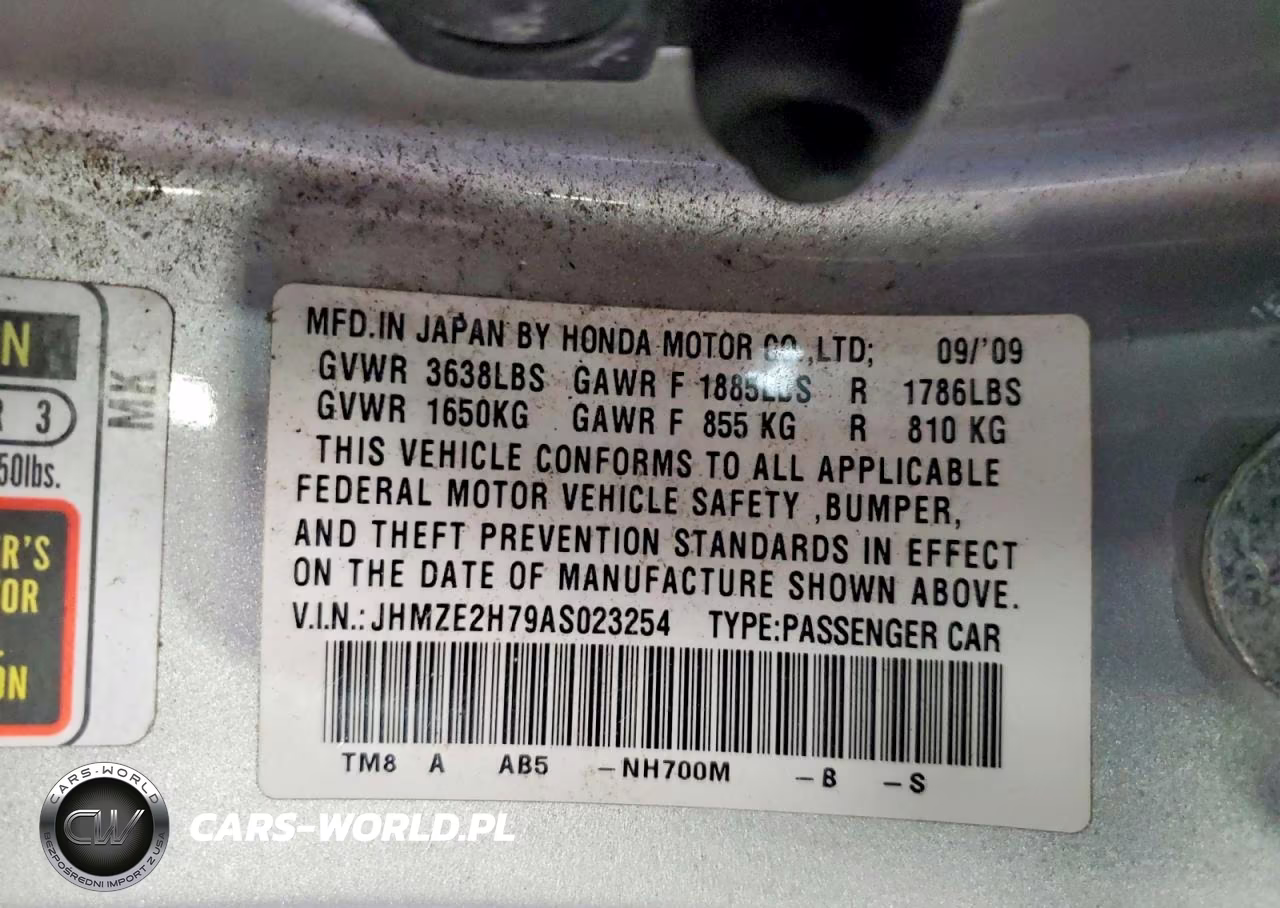 2010 Honda Insight Ex VIN:JHMZE2H79AS023254 - 12