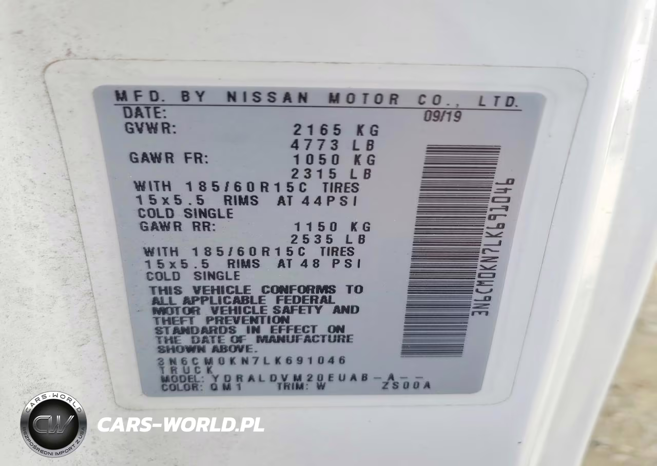 2020 Nissan Nv 200 VIN:3N6CM0KN7LK691046 - 14