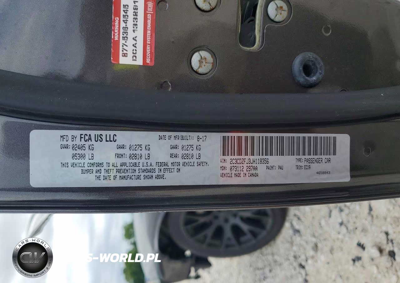 2018 Dodge Challenger R VIN:2C3CDZFJ3JH118356 - 12