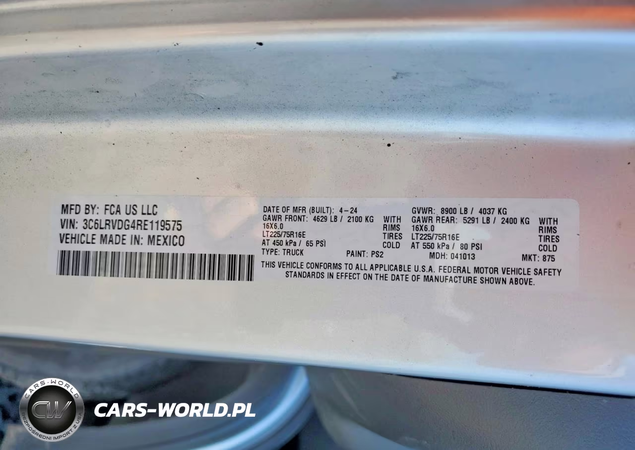 2024 Ram Promaster 2500 Delivery Van VIN:3C6LRVDG4RE119575 - 14