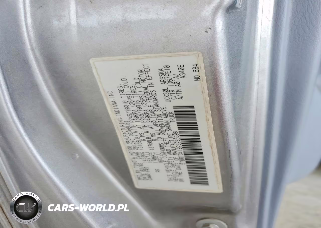 2002 Toyota Tundra Sr5 V8 VIN:5TBRT34192S285308 - 12