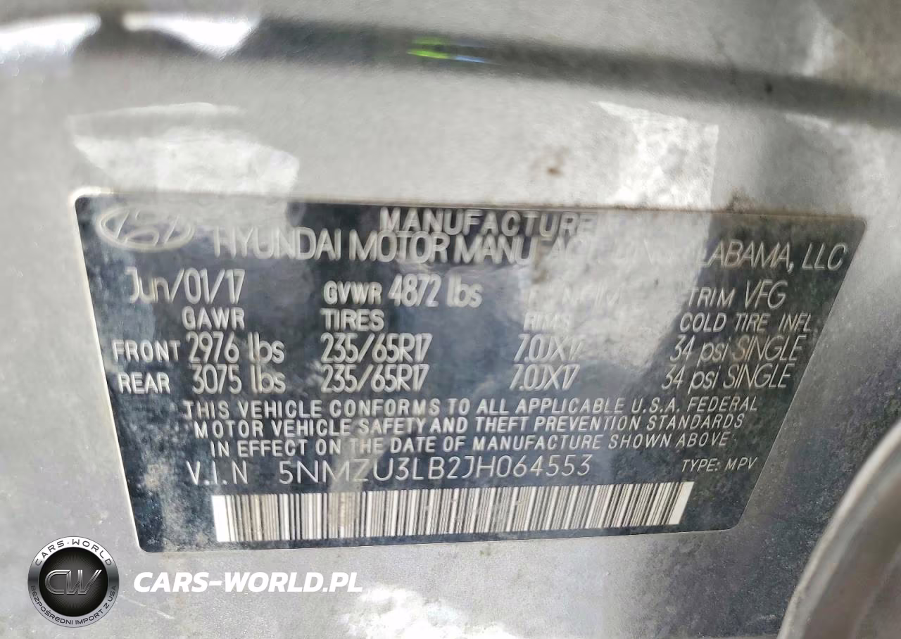 2018 Hyundai Santa Fe Sport 2.4L VIN:5NMZU3LB2JH064553 - 12
